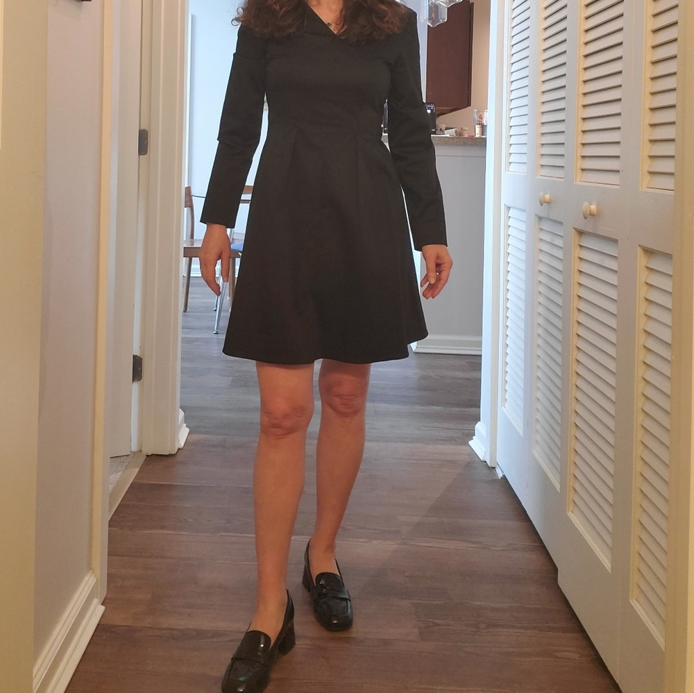 Elegant Black Long Sleeve Dress